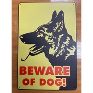 BEWARE OF DOG SIGN BOARD 20x30cm