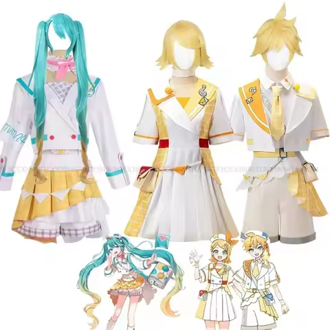 ABC123Project Sekai virtual singer Ren Len mikku Magical Mirai 2024 costume wig dress cosplay unifor