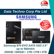 Samsung 870 Evo 2.5" Internal SATA SSD 560MB/s - 250GB I 500GB I 1TB I 2TB I 4TB