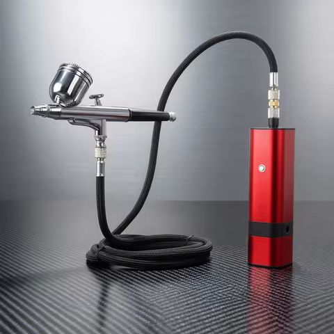Best Quality New Arrival TM80S Wireless Airbrush With Compressor Kit 32Psi Auto Start Stop Mini Port