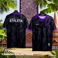 Jersi GALACTICS, YANGON, Ungu Quick-Drying Breathable Sports Jersey Size Full XXS-6XL