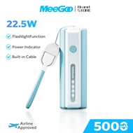 MeeGoo （CCC）Mini powerbank fast charging portable charger Small Lightweight Power Bank With Cable Co