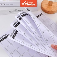 Trendy New 29-Page 2024-2026 Monthly Planner with Black PVC Waterproof Cover, Monthly Calendar from 