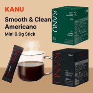 KANU Mini Americano Coffee Sticks, 0.9g × 30 sticks, Mild Roast Americano, Decaffeinated Americano