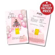 Taukemas 999 Gold Wafer - Birthday Personalized Collection (1) 1g