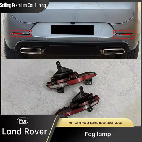 Rear Bumper Fog Light Assembly for Land Rover Range Rover Sport L461 2023+ LR179130 LR179127 Plug & 