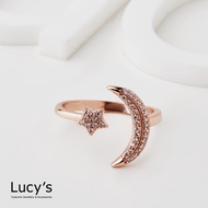 Lucy's 925純銀 夜幕 開口戒 (二色) (116388/116389)/ 玫金