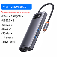Baseus USB C HUB Type C to HDMI-compatible USB 3.0 Adapter 4 in 1 /5 in 1 /6 in 1 /7 in 1/8 in 1/9 i