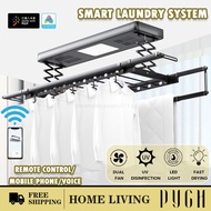 PYGH Automated Laundry Rack Smart Laundry System Clothes Drying Rack Telescopic Cooler Rod Standard Installation HL11