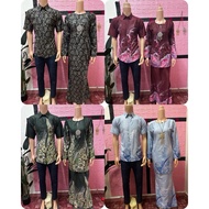 Baju kurung moden ,baju kemeja batik kain batik viral,set couple