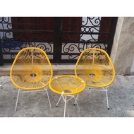 Acapulco Balcony Relaxation Balcony Table and Chair Set 1 Table 1 Chair