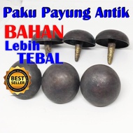 Paku Payung Antik Diameter 3cm PERLUSIN Cembung Antiq Hiasan Pintu Rumah Gebyok Kuno Antik Emas