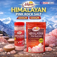 AKASA Himalayan Pink Rock Salt 400g botol / 500g pack.garam bukit for seasoning masakan sedap berkha