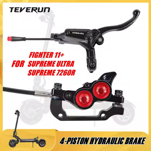 4-Piston Hydraulic Disc Brake Parts for TEVERUN FIGHTER 11+ SUPREME ULTRA 7260R Electric Scooter Oil