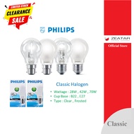 Philips Eco Classic Halogen Bulb 28w & 42w B22 Clear Frosted