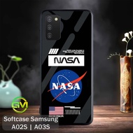NASA HP GM77 Softcase Glossy Samsung A02S | A03S Protective Mica Case Green Market Silicone Rubber G
