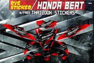 Decals Sticker Motorcycle Decals for Honda Beat 110 V1 FI012