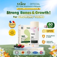 (60Tablets) 180+ Plus Chewable Tablets Perisa Beri Campuran Vitamin K2 MenaQ7 Tiny Titanz
