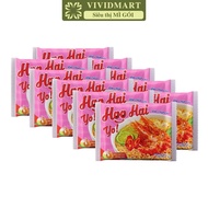 [SET10PACK] - TRIBECO - Hoo Hai Yo Noodles Spicy and sour shrimp flavor, Hoo Hai Yo spicy and sour s