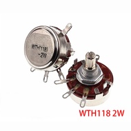 2PCS WTH118 470K 2W 1A Potentiometer New Authentic Variable Resistor VR Resistance 470K Ohm