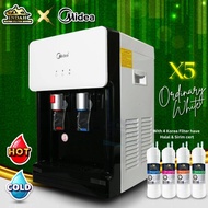 Midea Mild Alkaline Water Dispenser Hot and Cold Model: X5 / X8 With 4 JAKIM Halal Korea Technology Water Filter