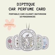 Diptyque Car Fragrance Diffuser Card pendant free Scents Car Hanging Diffuser Car Air Freshener Home Fragrance Paper