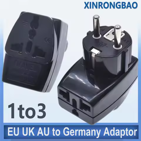 AU/UK/US/EU to EU power adaptor plug Korea/France/Russia/Germany Europe universal travel adapter plu