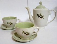 皇瓷 花茶杯壺6件組