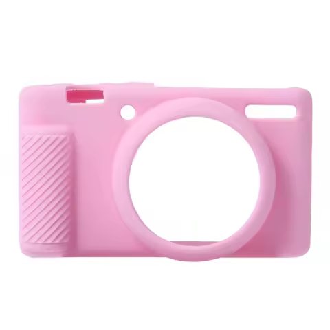 M67K-Camera Case Protector For Sony ZV-1F ZV-1 II ZV-1M2, Silicone Camera Protective Cover Pink