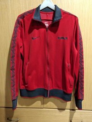 Nike LeBron James Embellished Sleeves Red Zip Up Jacket外套 L