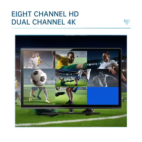 4K HEVC H.265 H.264 8in1 IP To IP IPTV TV Broadcast Video Live Streaming Transcoder RTMP RTMPS UDP H