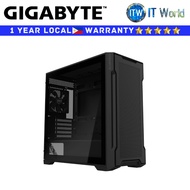 Itw | Gigabyte Computer Case C102 Glass Black Mid Tower (GP-C102G)