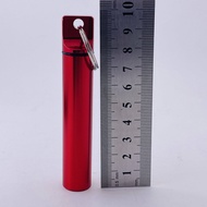 Convenient Easy Portable Pill Case Keychain Waterproof Aluminum Toothpick Box Pill Box Travel Campin
