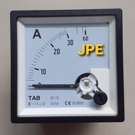 Analog Ac Meter 30/5 a / Ampere Meter 72 X 72 Mm Via Ct