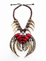 Kalung ukir dayak etnik kalung dayak