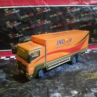 Mainan Miniatur Truk Tronton Box INDAH CARGO Hino 500 dan Isuzu Giga Pintu Bisa Buka