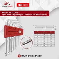 PB SWISS TOOLS 7pcs Allen Key Hexagon L-Wrench Set Metric (mm) PB 212.H-6