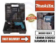MAKITA Hammer Impact Drill With Accessories Set [M0801BX1]