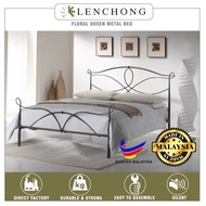 Flora Queen Metal Bed Frame / Elegant Bed/  Katil Queen / Katil Besi / Katil fashion / High Quality
