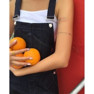 Striped Jeans Bib - Aufra studio