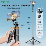 TNW L16SS/ L18SS Selfie Stick Bluetooth Tripod 1800mm for live broadcast Extendable tripod holder