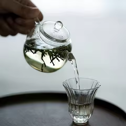 Mini Clear Glass Teapot High Borosilicate For Hot Beverages Teapot For One Person Use Kung Fu Tea Fo