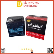 Bình ắc quy khô xe máy GLOBE WTZ7L-BP 12V 7Ah cho xe sh  vespa mới Piaggio ZIP @/ SH 125150/ DYLAN