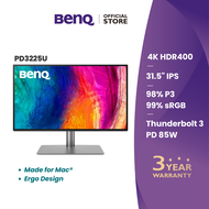 BenQ PD3225U 31.5นิ้ว 4K 98% P3 Thunderbolt 3 Mac-Ready Designer Monitor (จอคอมงานกราฟฟิค, จอมอนิเตอ
