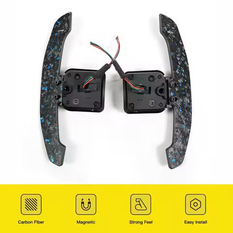 Magnetic Shift Paddle For Audi Carbon Fiber Steering Wheel Shift Paddle A8 Q3 Q4 Q5 Q7 Q8 S1 S3 S5 S