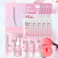 LAIKOU Japan Sakura Skincare Set Bloom Into Radiance – Sakura Magic for Hydrated, Youthful Skin 15pc