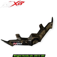 Winglet depan honda adv 150 160 carbon