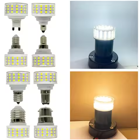 10W Mini G9 E27 E14 E12 E11 E17 BA15D B22 LED Mushroom-Shaped Light Bulbs No Flicker AC 85-265V Ener