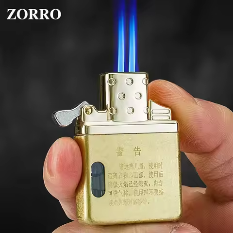 ZORRO Original Butane Gas Insert Movement Accessories Replace Inner Liner Windproof Single Double Je