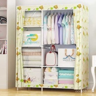 Steel Frame Simple Fully Enclosed Storage Cloth Wardrobe Roller Shutter Reinforced ft Wardrobe Anti-